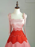 Ball Gown Straps Pink Satin Long Prom Dress Fashion Aesthetic High School Formal Dresses Party Outfits Prom Gown HZ0311