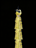 Modest Mermaid Sweetheart Yellow Chiffon With Beaded Bodice College Formal Outfit Long Prom Graduation Dresses For Teens HZ0311