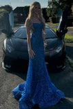 Shiny Blush Pink Sequins Mermaid Spaghetti Straps Long Beaded Prom Dress Party Gowns HZ0311