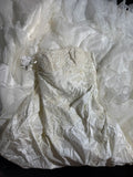 Wedding Dresses Strapless Drop Waist 1950s 1940s Mermaid Strapless Lace With Appliques White Petite/Plus Size Bridal Gown For Women HZ0311