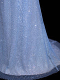 Affordable Sequin 1950s Formal Mermaid Sweetheart With Beads Feather Style Impress Long Prom Dresses Party Formal Gowns HZ0311