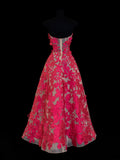 Ball Gowns Prom Dress Aesthetic Sweetheart Hot Pink Lace Style Impress Long Prom Dresses Party Formal Gowns HZ0311