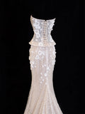 Wedding Gowns Dresses Romantic Mermaid for Bride Sweetheart With Lace Sequin White Petite/Plus Size Bridal Gown For Women HZ0311