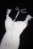 Chic Mermaid Sweetheart Lace White Fitted Corset Long Wedding Dress Bride Gowns Wedding Dresses HZ0311