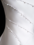 Timeless Ball Gown Strapless Sleeveless Satin Fitted Long Wedding Dress Bride Gown Wedding Dresses HZ0311